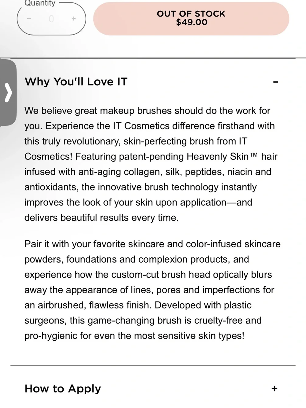 IT HEAVENLY SKIN™ CC+ SKIN-PERFECTING BRUSH #702
